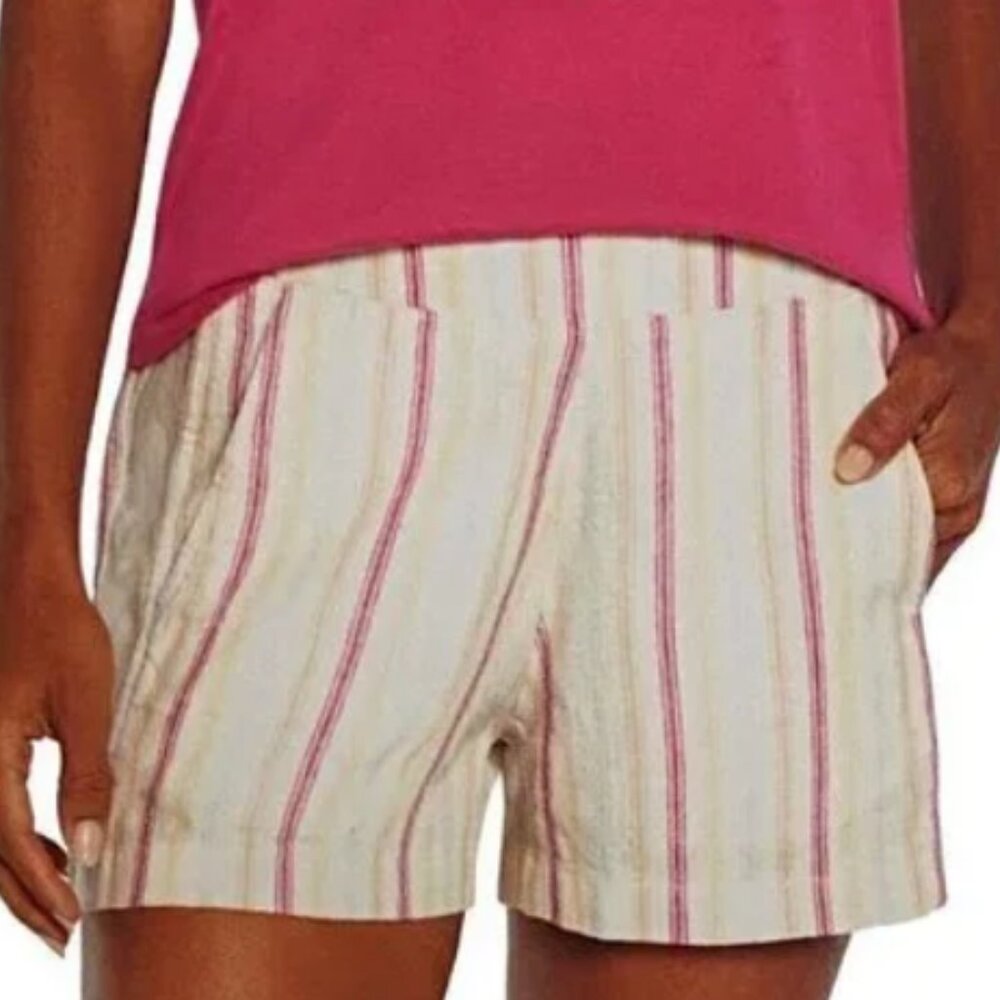 GAP Striped Linen Blend Shorts Size XL - NEW